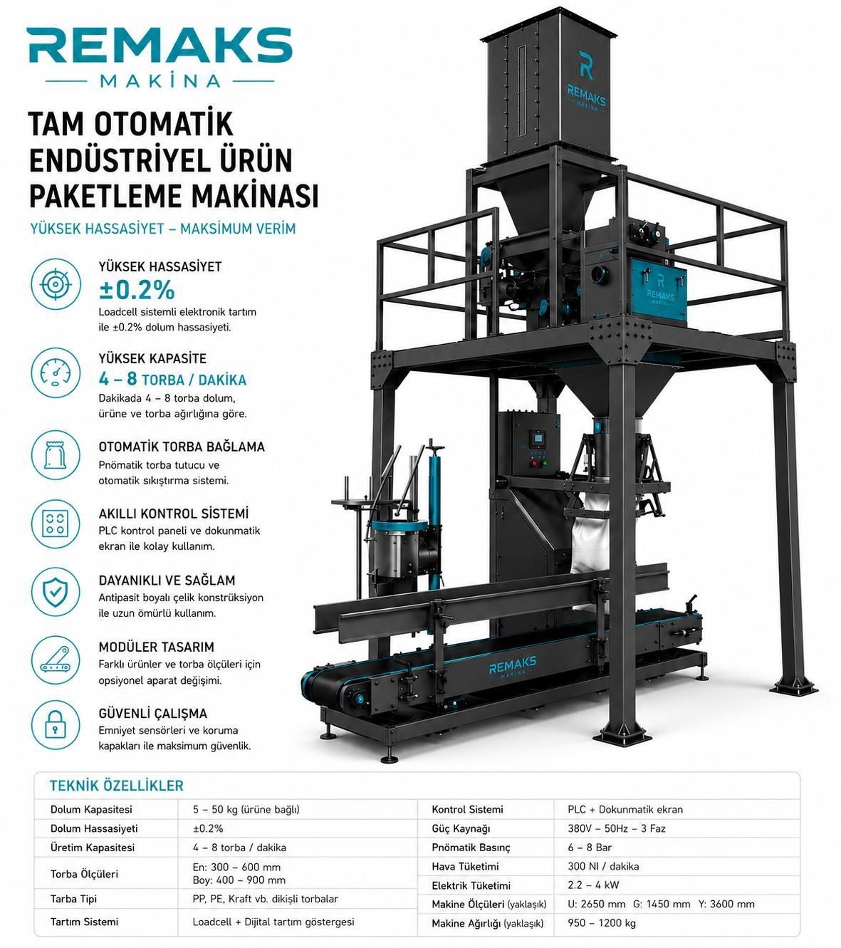 Endüstriyel Ürün Paketleme Makinesi
